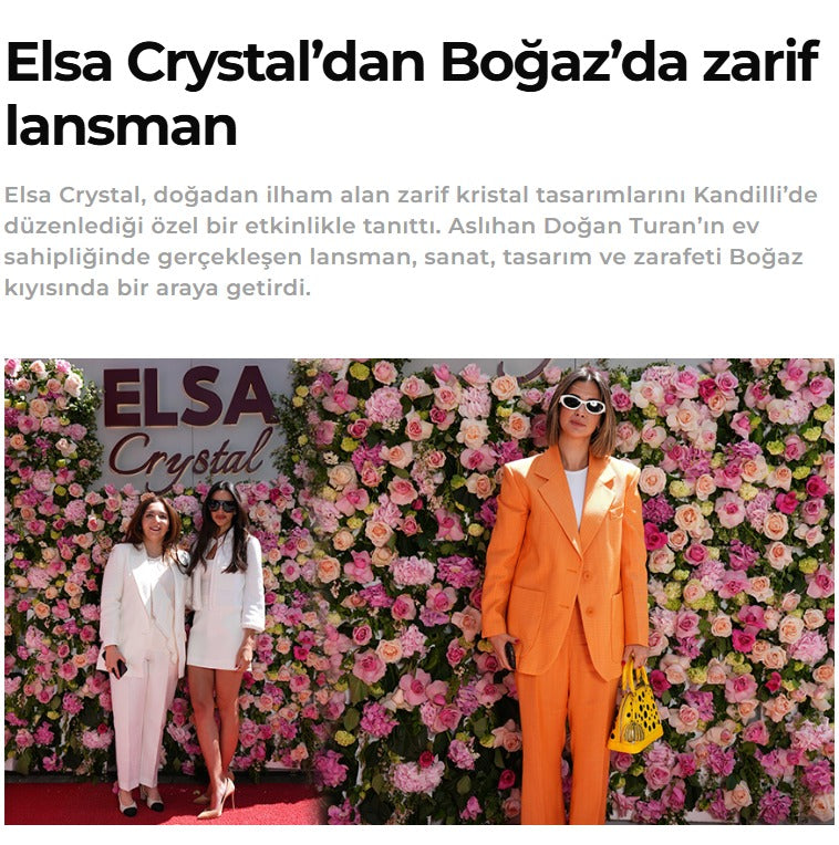 Elsa Crystal’dan Boğaz’da zarif lansman