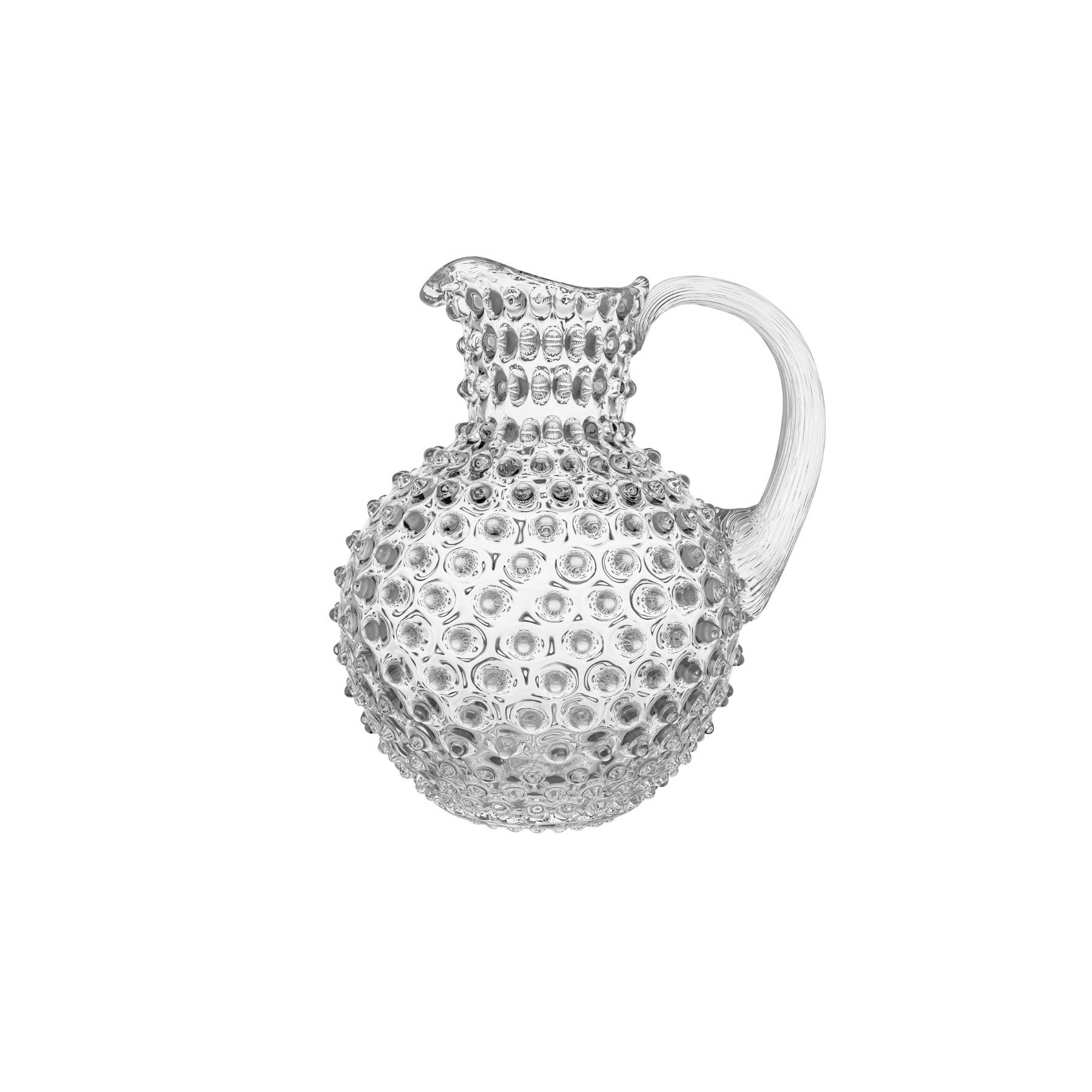 Elsa Crystal Bubble Bamboo Paris Hobnail Jug - Sürahi - 20160, Crystal