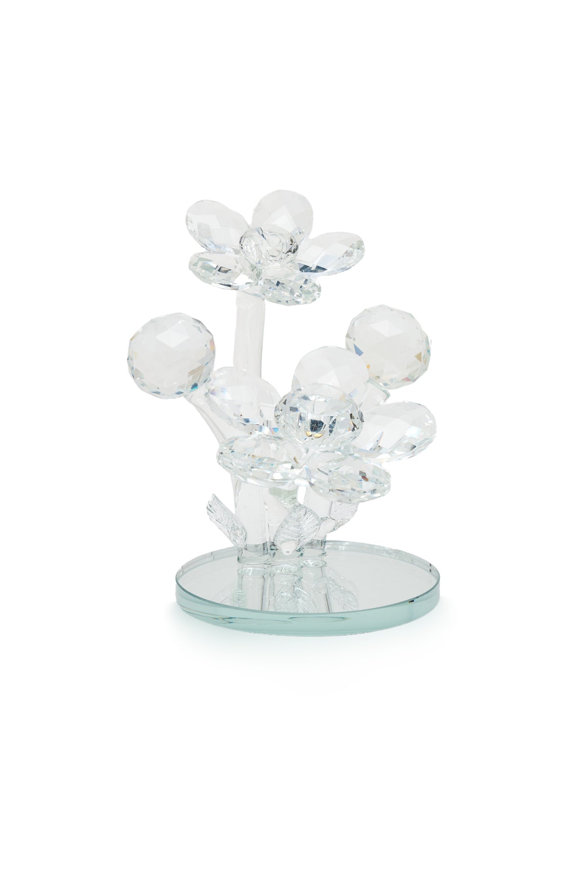 ELSA CRYSTAL Bohemia Oceanna Çiçek Figür Beyaz