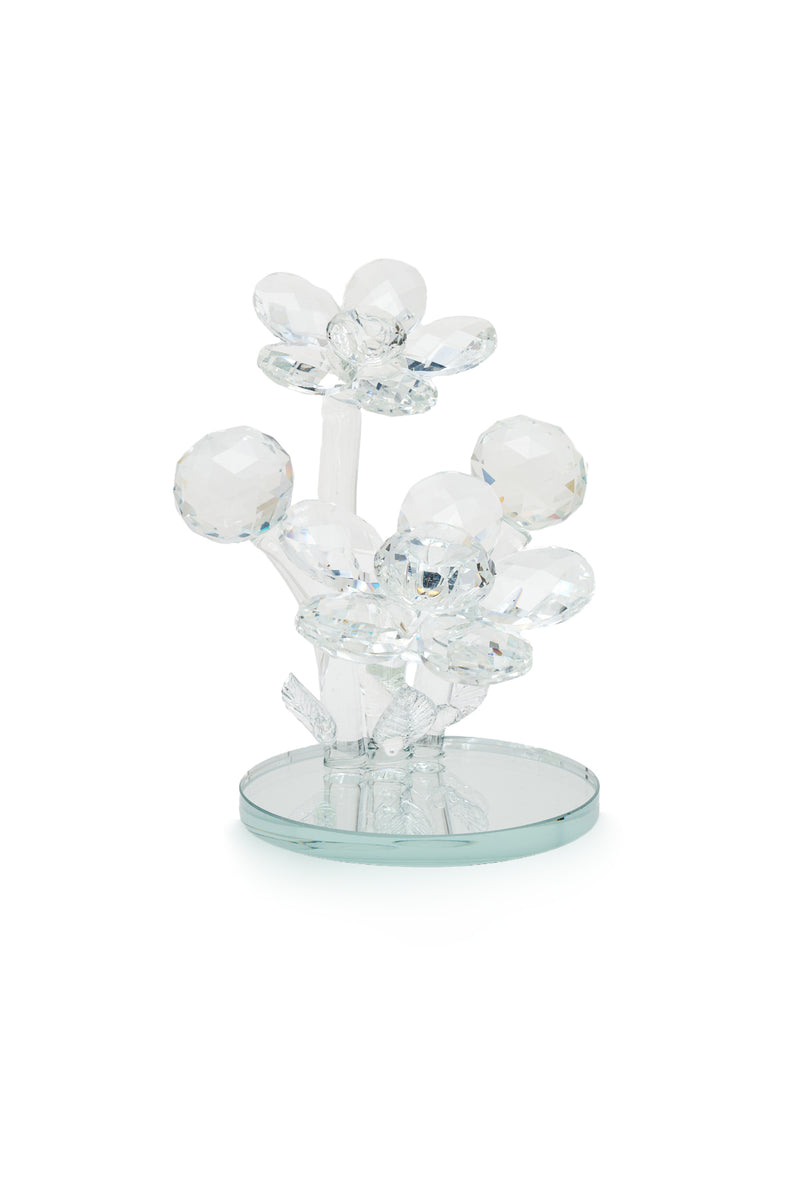 ELSA CRYSTAL Bohemia Oceanna Çiçek Figür Beyaz
