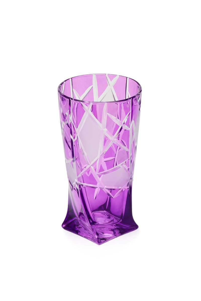 ELSA CRYSTAL Bohemia Icebelle Quadro Meşrubat Bardağı Mor
