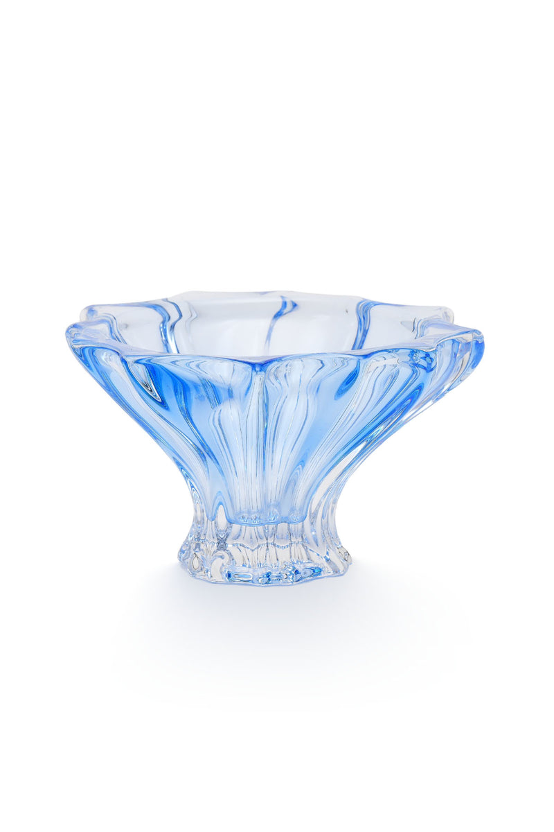 ELSA CRYSTAL Bohemia Lunaria Küçük Kase Mavi