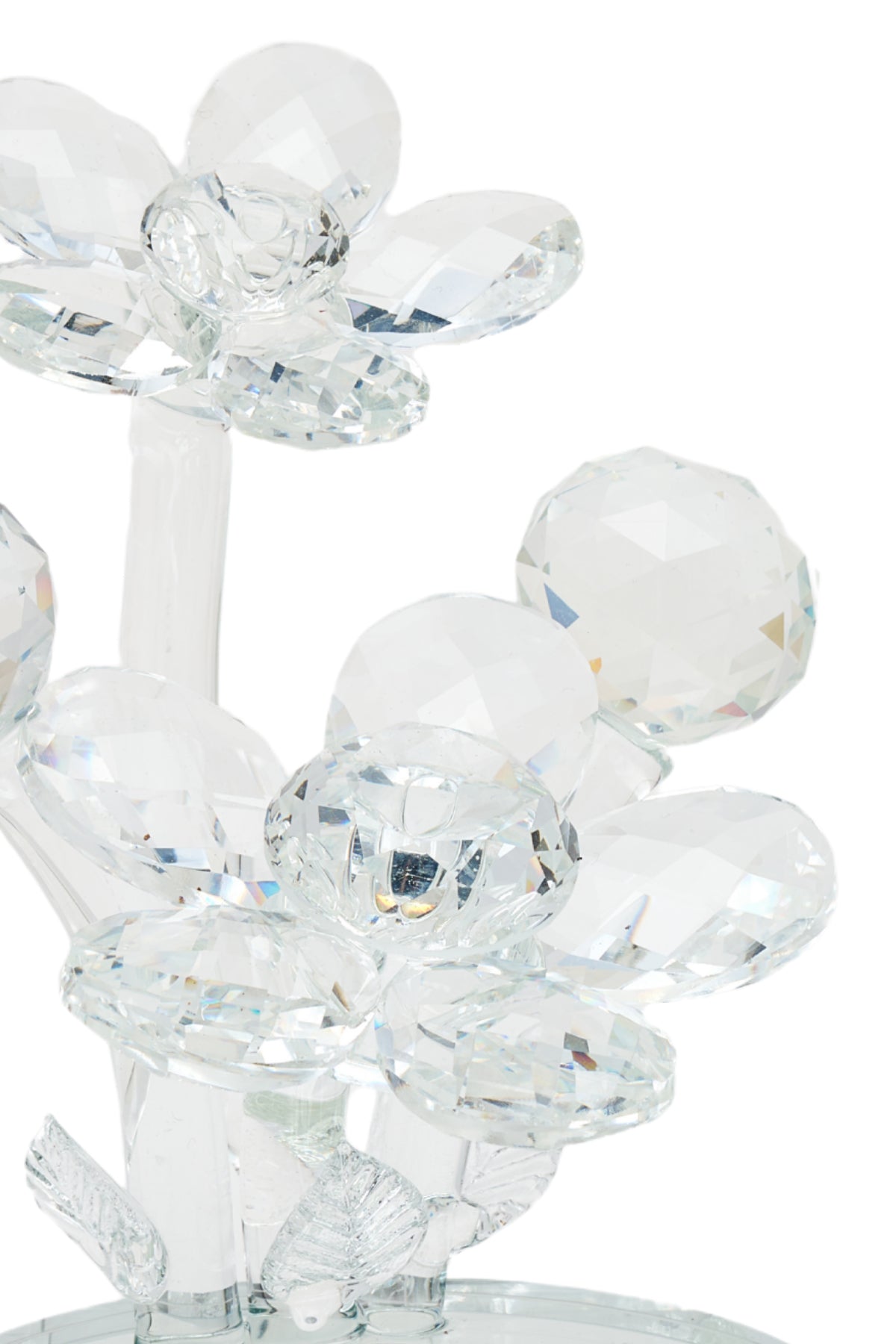 ELSA CRYSTAL Bohemia Oceanna Çiçek Figür Beyaz