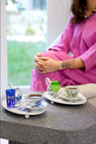ELSA CRYSTAL Bohemia Alya Kahve Yanı Bardağı Mavi