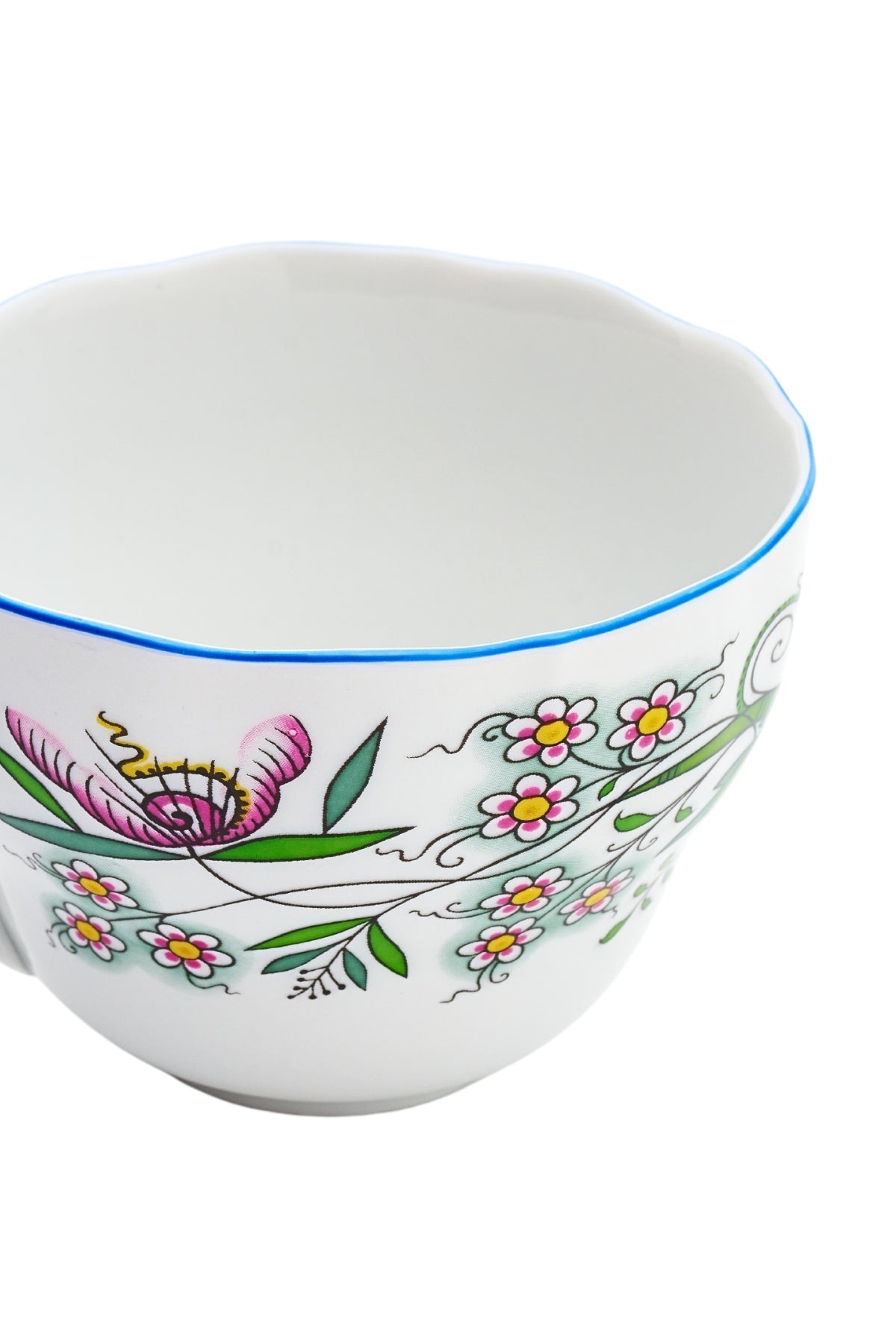 CESKY PORCELAN DUBİ 1860 Cibulak Fincan ve Fincan Tabağı Renkli