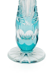 ELSA CRYSTAL Bohemia Lunaria Küçük Vazo Azur