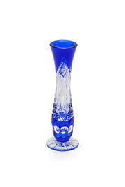 ELSA CRYSTAL Bohemia Lunaria Küçük Vazo Mavi