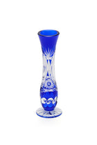 ELSA CRYSTAL Bohemia Lunaria Küçük Vazo Mavi