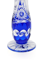 ELSA CRYSTAL Bohemia Lunaria Küçük Vazo Mavi