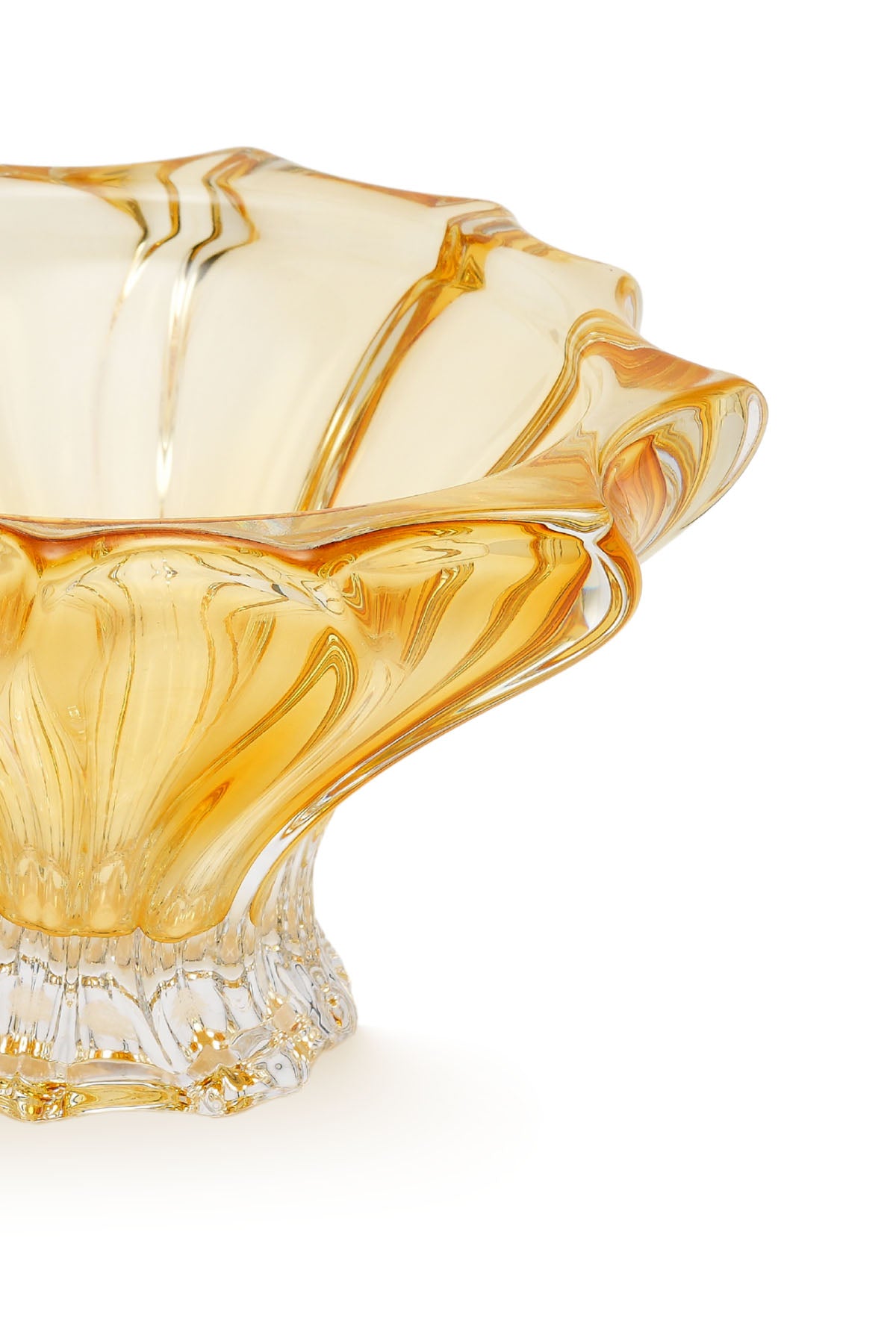 ELSA CRYSTAL Bohemia Lunaria Küçük Kase Amber