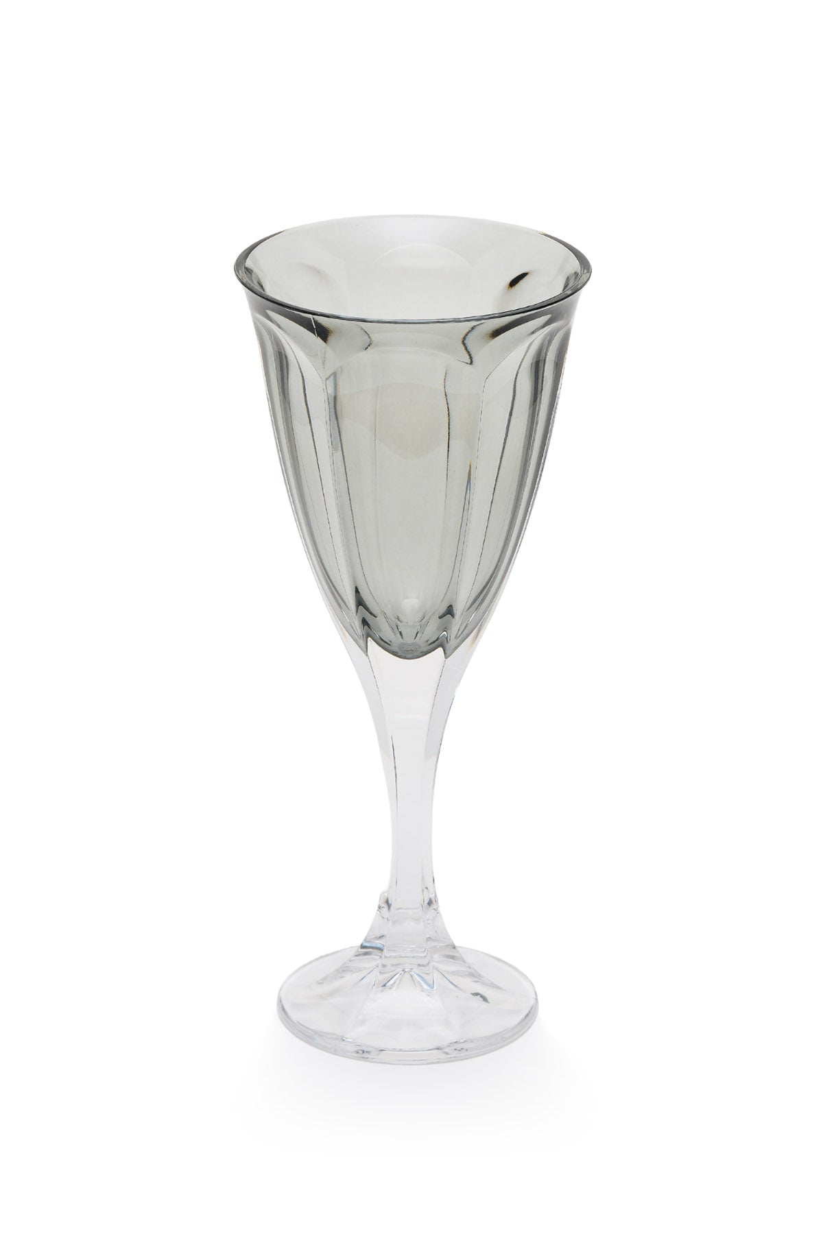ELSA CRYSTAL Bohemia Aurora Ayaklı Bardak Gri