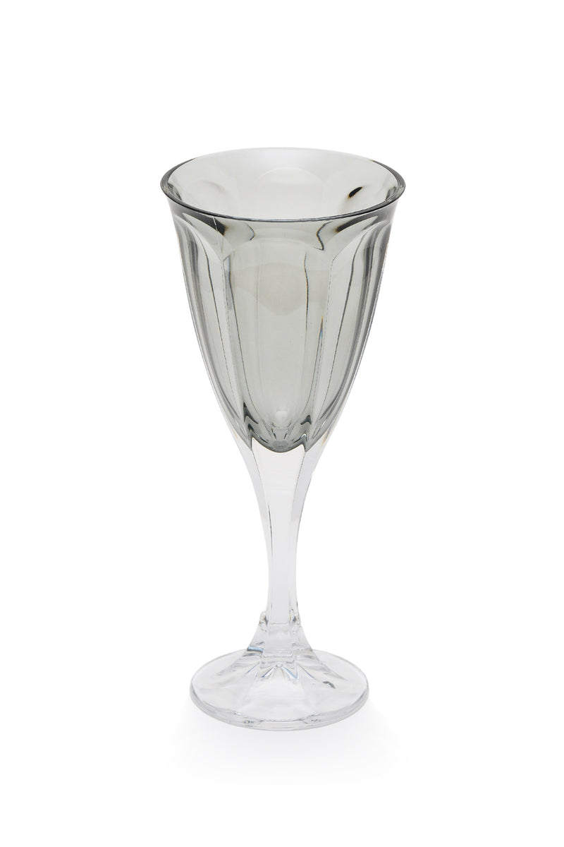 ELSA CRYSTAL Bohemia Aurora Ayaklı Bardak Gri