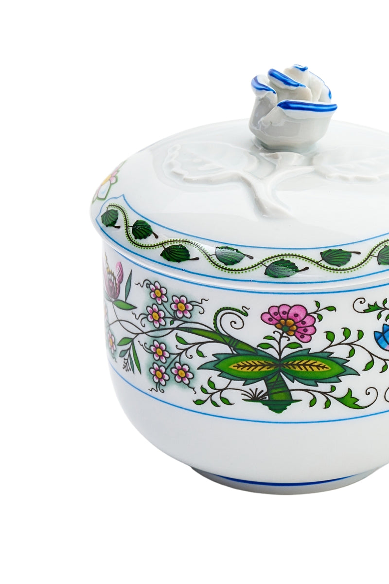 CESKY PORCELAN DUBİ 1860 Cibulak Şekerlik Renkli