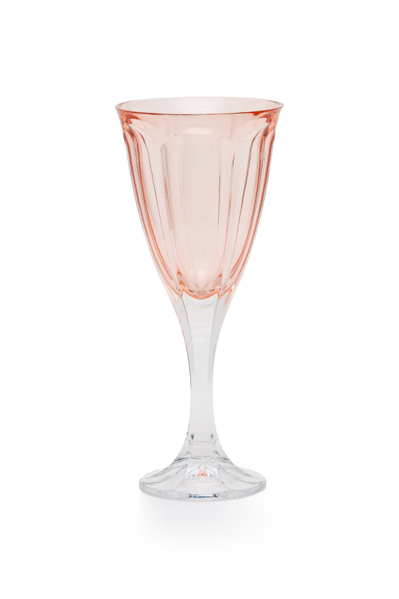 ELSA CRYSTAL Bohemia Aurora Ayaklı Bardak Pembe