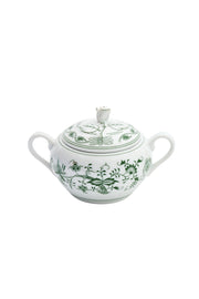 CESKY PORCELAN DUBİ 1860 Cibulak 2 Kulplu Şekerlik Yeşil
