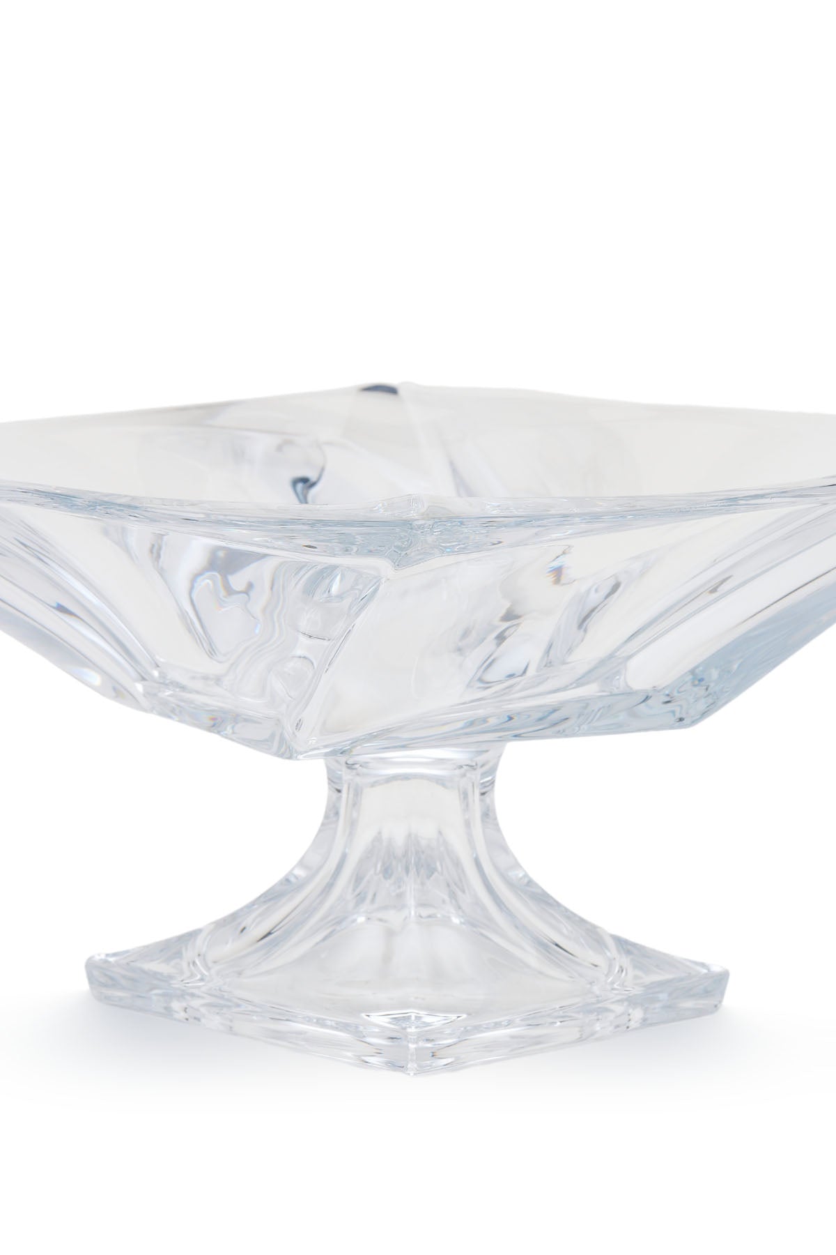 ELSA CRYSTAL Bohemia Lucentia Ayaklı Tabak Beyaz