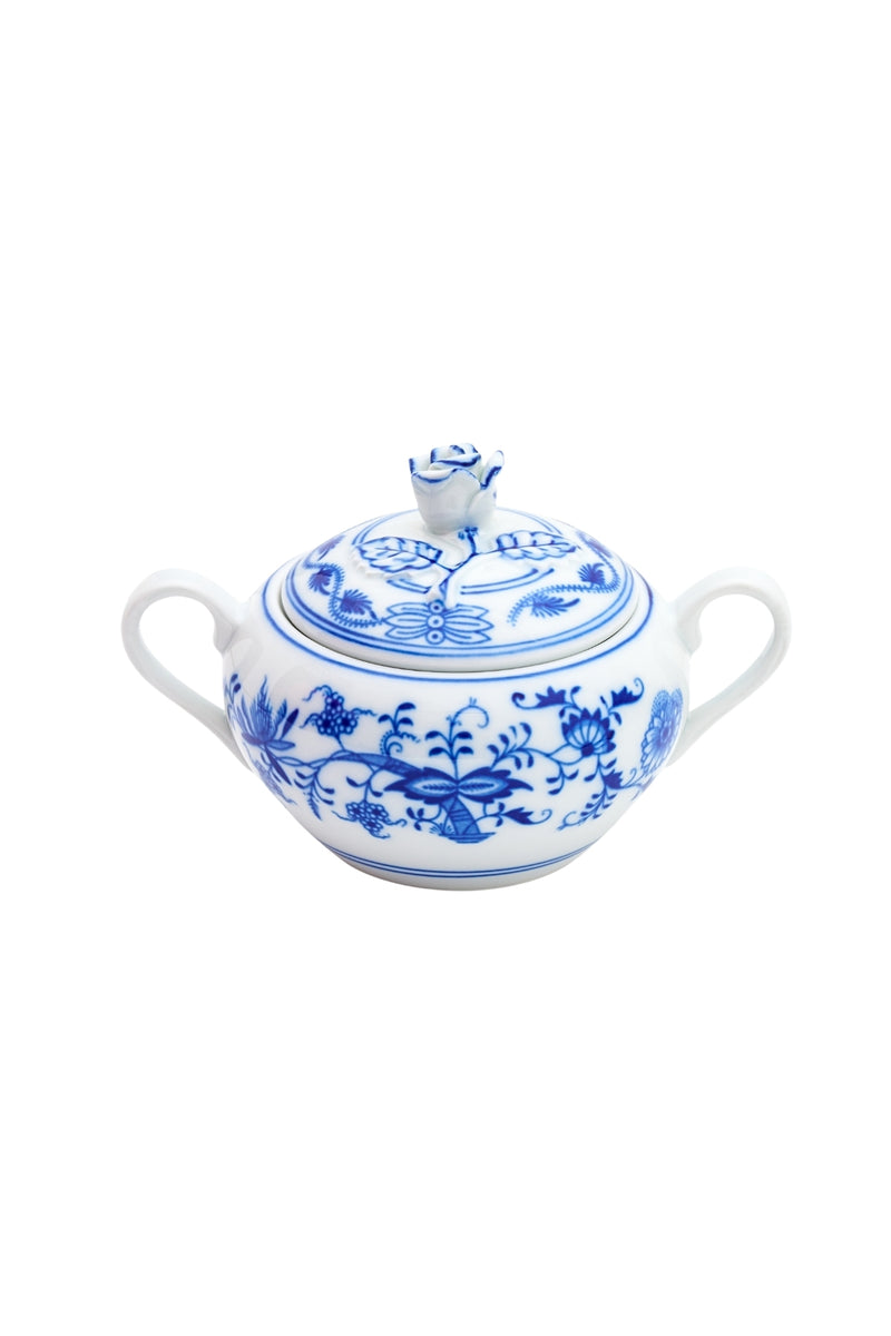 CESKY PORCELAN DUBİ 1860 Cibulak 2 Kulplu Şekerlik Mavi