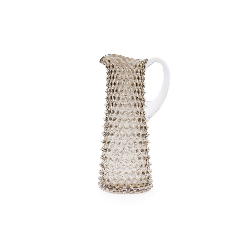 Elsa Crystal Bubble Bamboo Eiffel Hobnail Jug, Sürahi, Cashmere, 1 L
