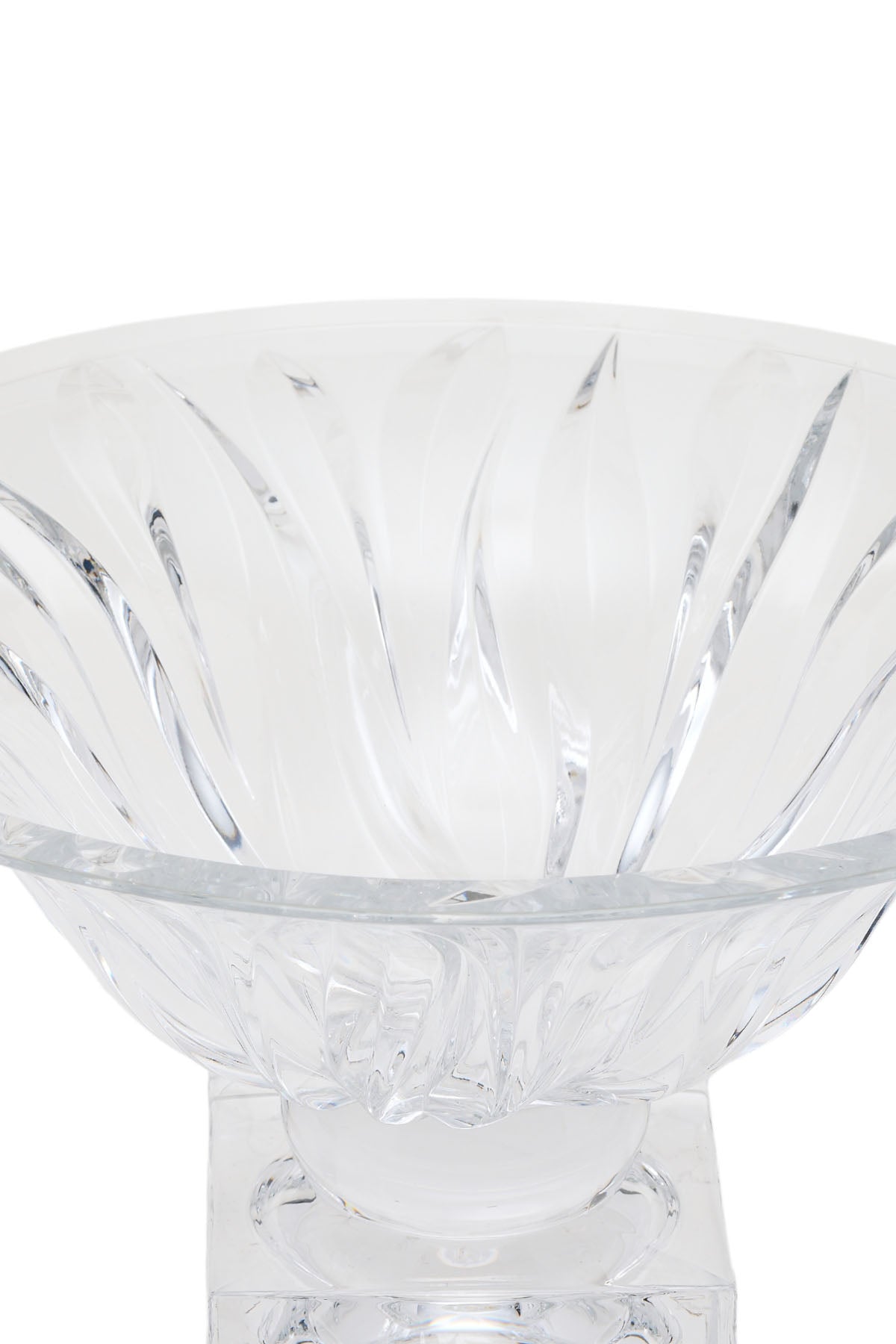 ELSA CRYSTAL Bohemia Lucentia Ayaklı Tabak Beyaz
