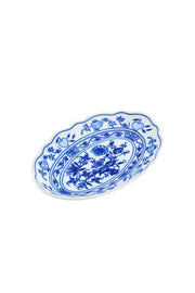 CESKY PORCELAN DUBİ 1860 Cibulak Oval Sunum Tabağı Mavi