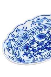 CESKY PORCELAN DUBİ 1860 Cibulak Oval Sunum Tabağı Mavi