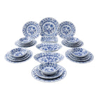 28 Parça Yemek Takımı Cesky Porcelan Dubi Cibulak Mavi