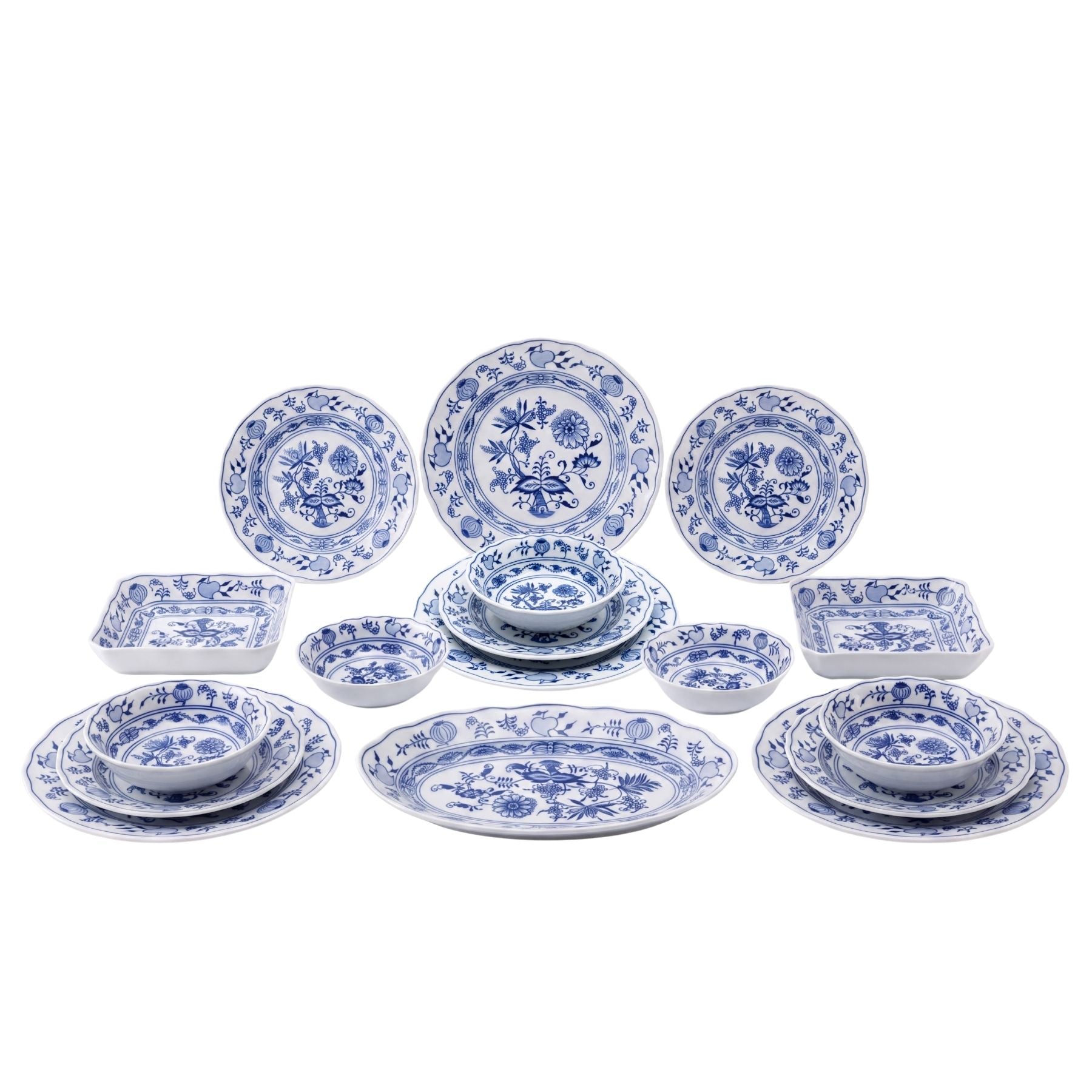 28 Parça Yemek Takımı Cesky Porcelan Dubi Cibulak Mavi