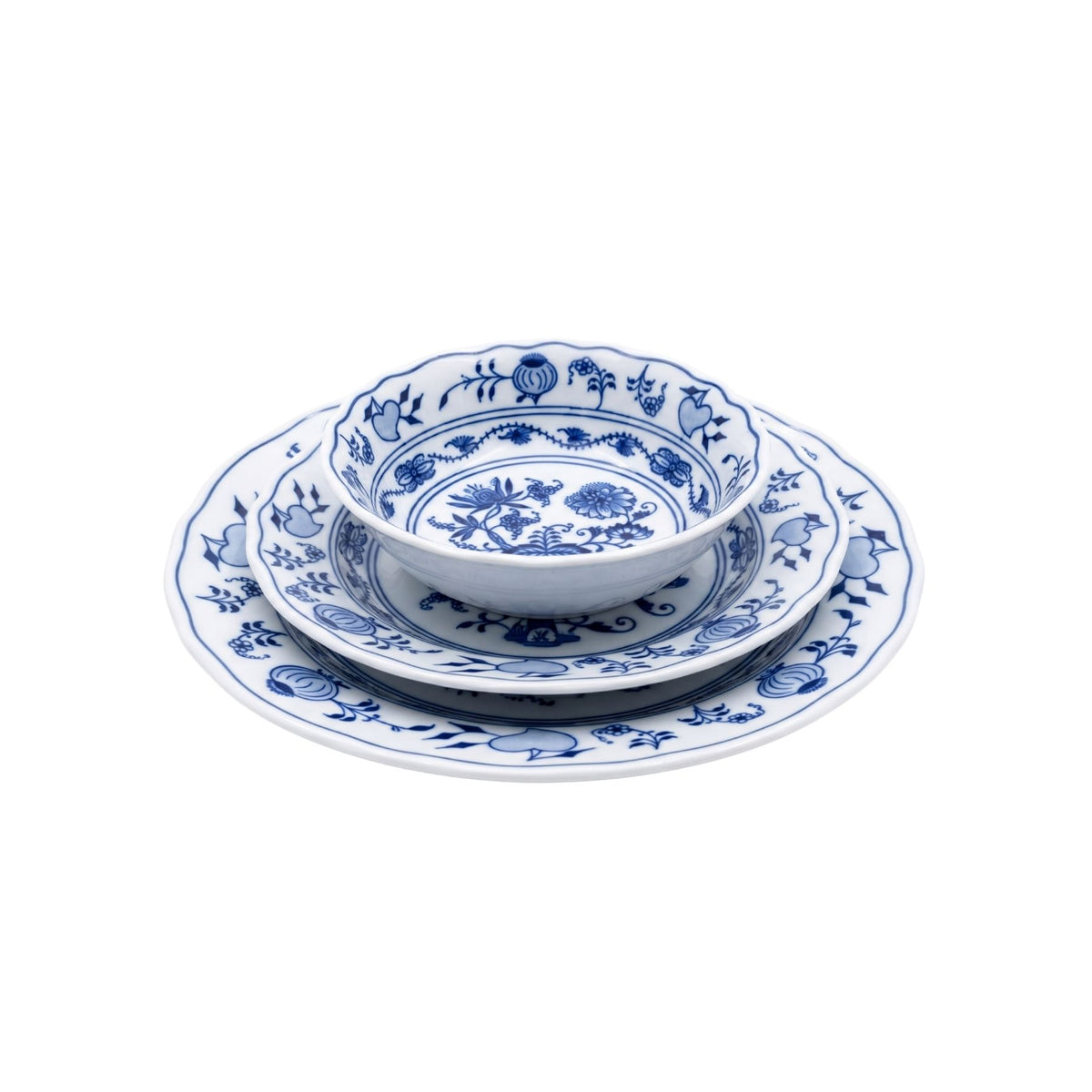 Cesky Porcelan Dubi Cibulak Set Yemek Takımı Mavi