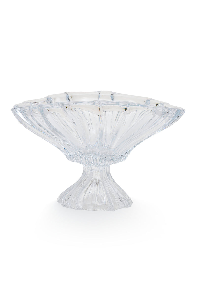 ELSA CRYSTAL Bohemia Lunaria Ayaklı Vazo Beyaz