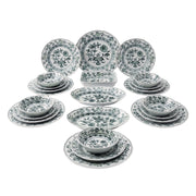 28 Parça Yemek Takımı Cesky Porcelan Dubi Cibulak Yeşil
