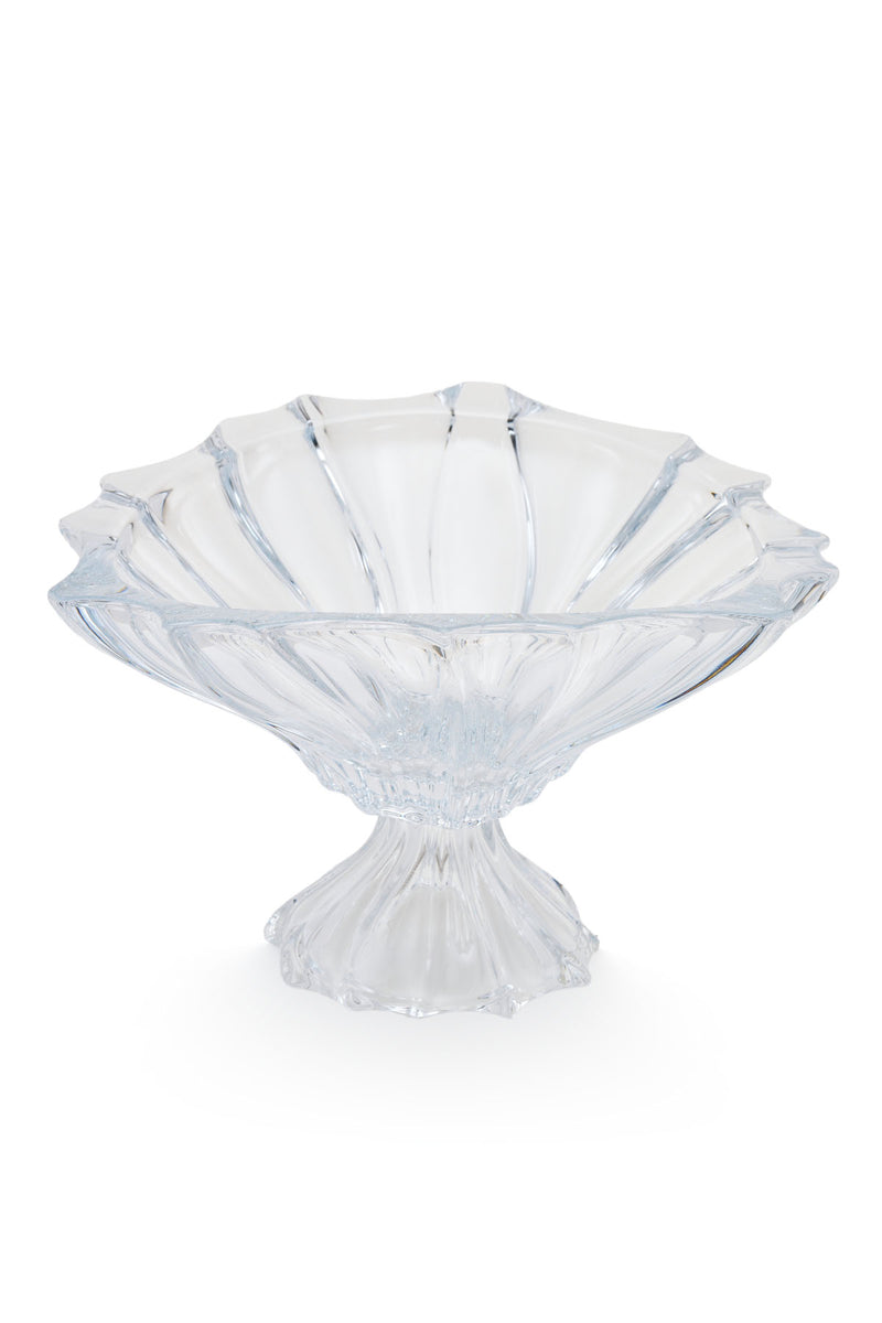 ELSA CRYSTAL Bohemia Lunaria Ayaklı Vazo Beyaz