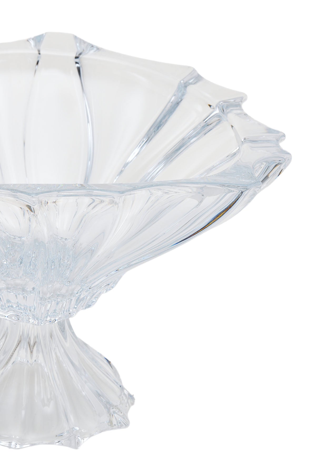 ELSA CRYSTAL Bohemia Lunaria Ayaklı Vazo Beyaz