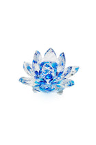 ELSA CRYSTAL Bohemia Oceanna Lotus Küçük Ebat Mavi