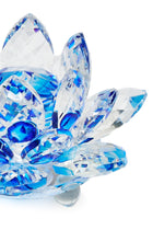 ELSA CRYSTAL Bohemia Oceanna Lotus Küçük Ebat Mavi
