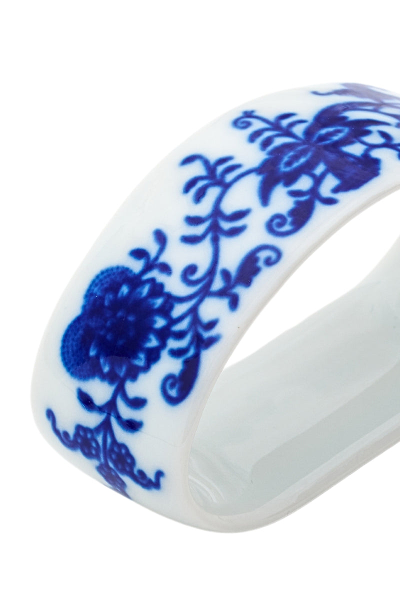 CESKY PORCELAN DUBİ 1860 Cibulak Peçete Yüzüğü Mavi