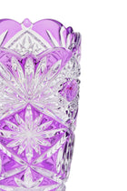 ELSA CRYSTAL Bohemia Maravelle Açık Ağız Küçük Vazo Mor
