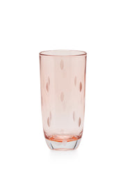 ELSA CRYSTAL Bohemia Aurora Orbit Soft Drink Glass Pink