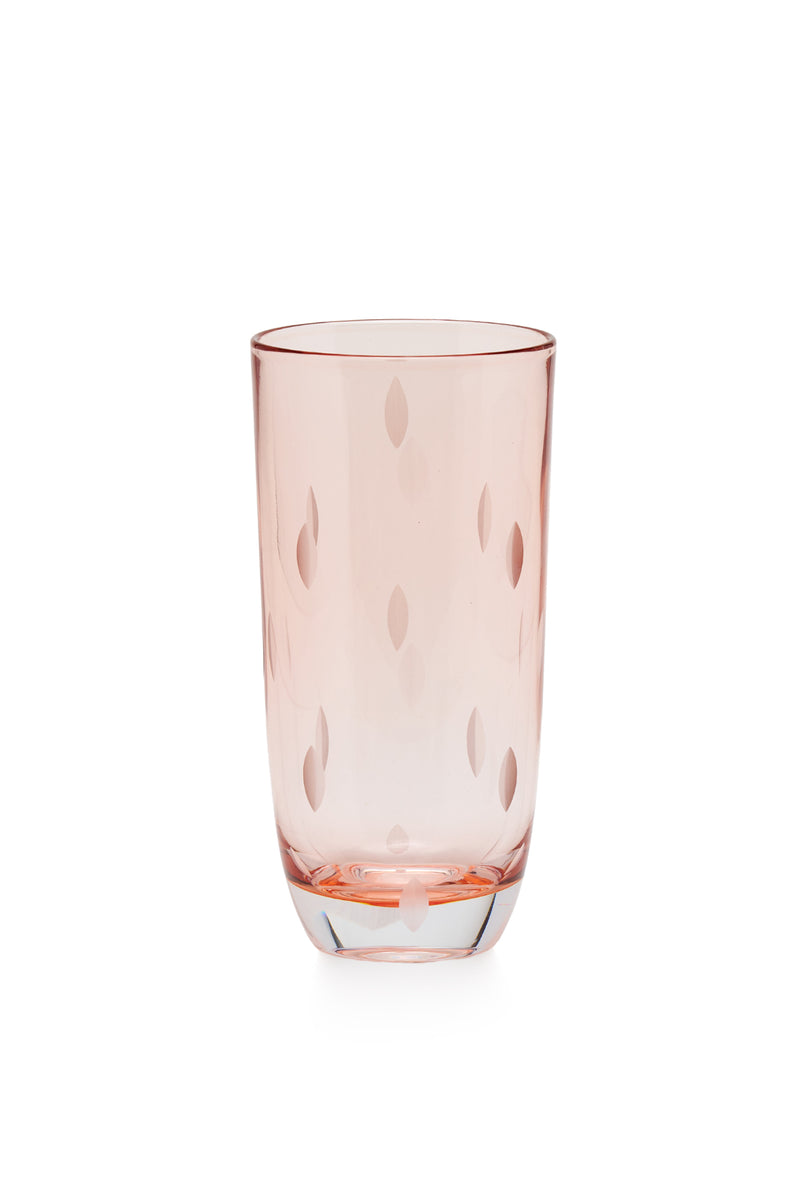 ELSA CRYSTAL Bohemia Aurora Orbit Meşrubat Bardağı Pembe