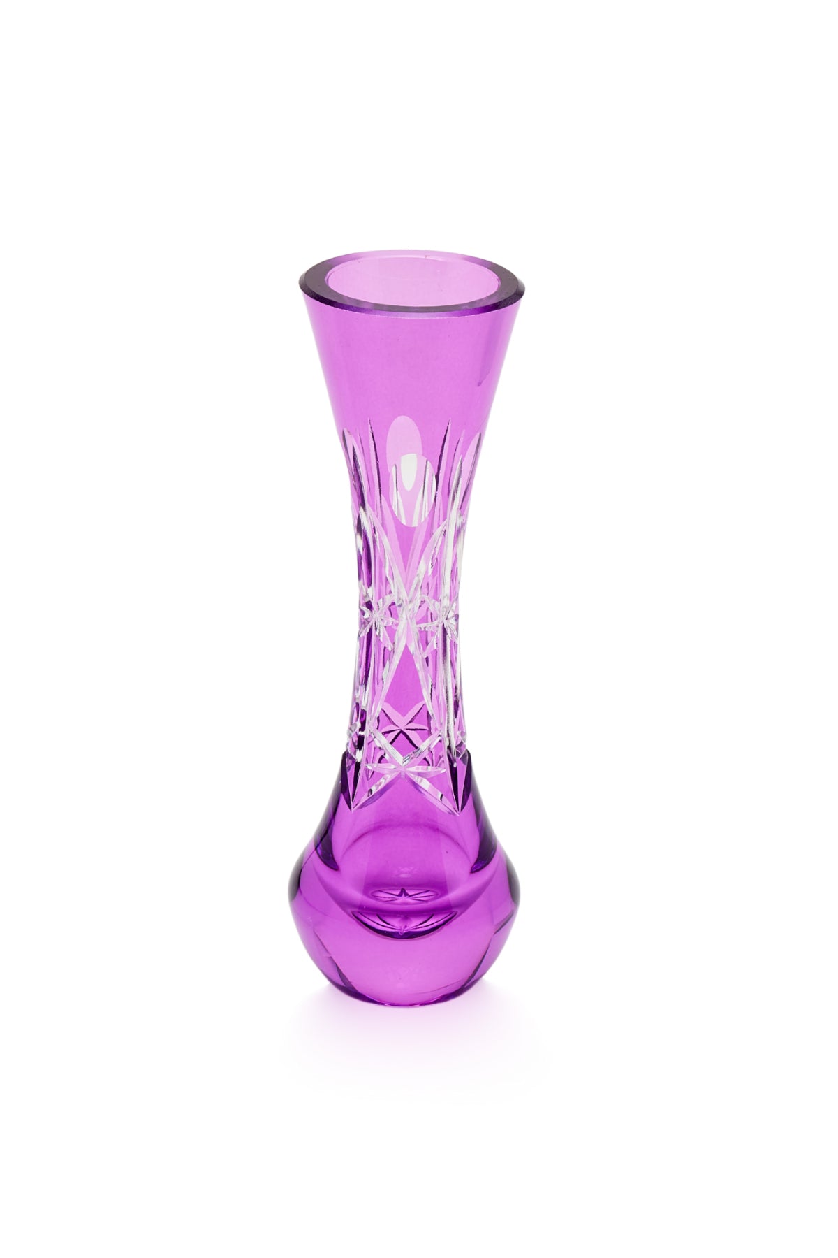 ELSA CRYSTAL Bohemia Lunaria Küçük Vazo Eflatun