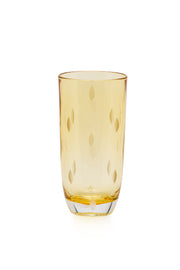 ELSA CRYSTAL Bohemia Aurora Orbit Soft Drink Glass Yellow