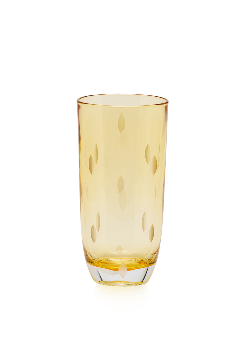 ELSA CRYSTAL Bohemia Aurora Orbit Meşrubat Bardağı Sarı
