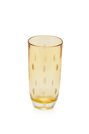 ELSA CRYSTAL Bohemia Aurora Orbit Soft Drink Glass Yellow