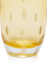ELSA CRYSTAL Bohemia Aurora Orbit Soft Drink Glass Yellow