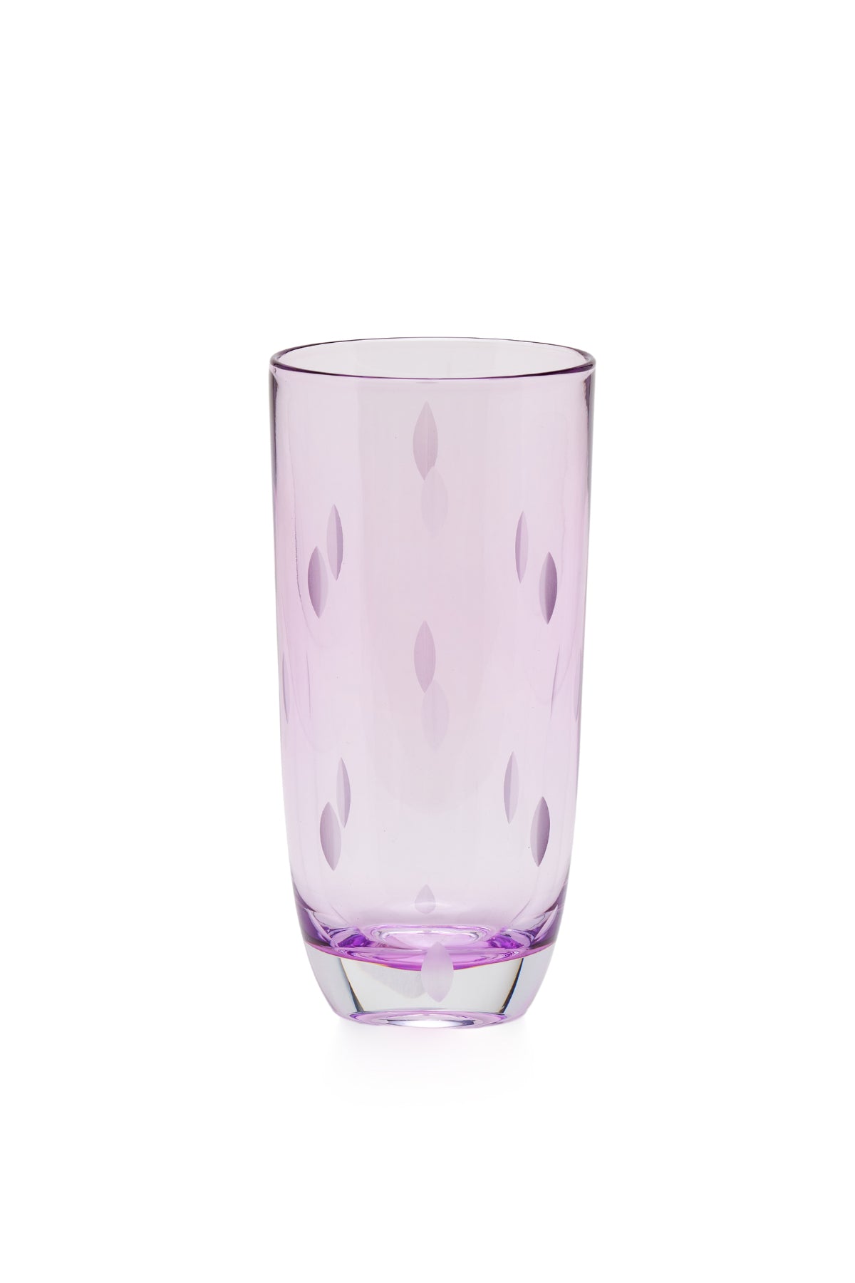 ELSA CRYSTAL Bohemia Aurora Orbit Soft Drink Glass Purple