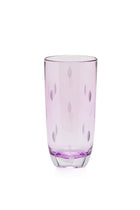 ELSA CRYSTAL Bohemia Aurora Orbit Soft Drink Glass Purple