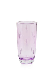 ELSA CRYSTAL Bohemia Aurora Orbit Soft Drink Glass Purple