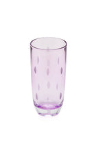 ELSA CRYSTAL Bohemia Aurora Orbit Soft Drink Glass Purple