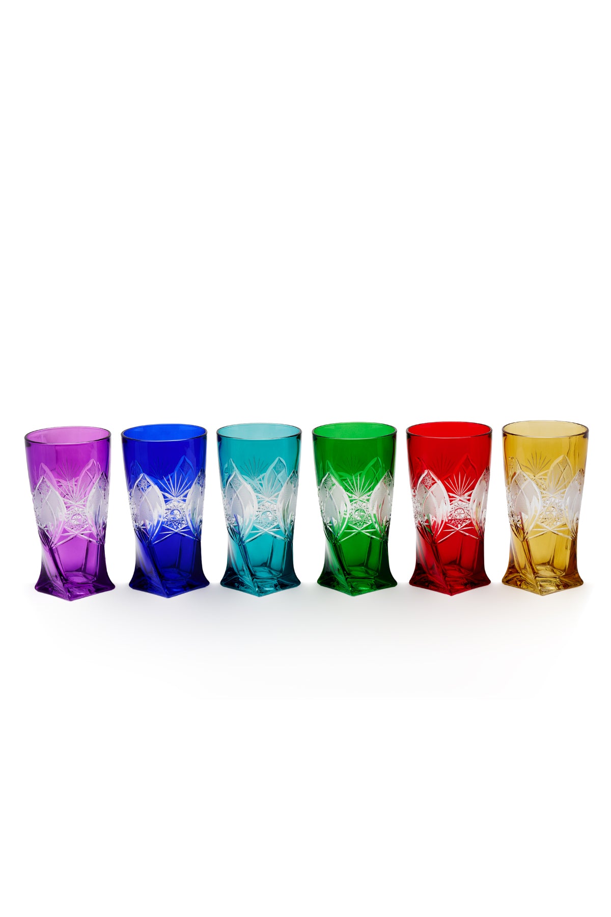 ELSA CRYSTAL Bohemia Icebelle Quadro Meşrubat Bardağı Pembe