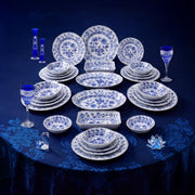 28 Parça Yemek Takımı Cesky Porcelan Dubi Cibulak Mavi