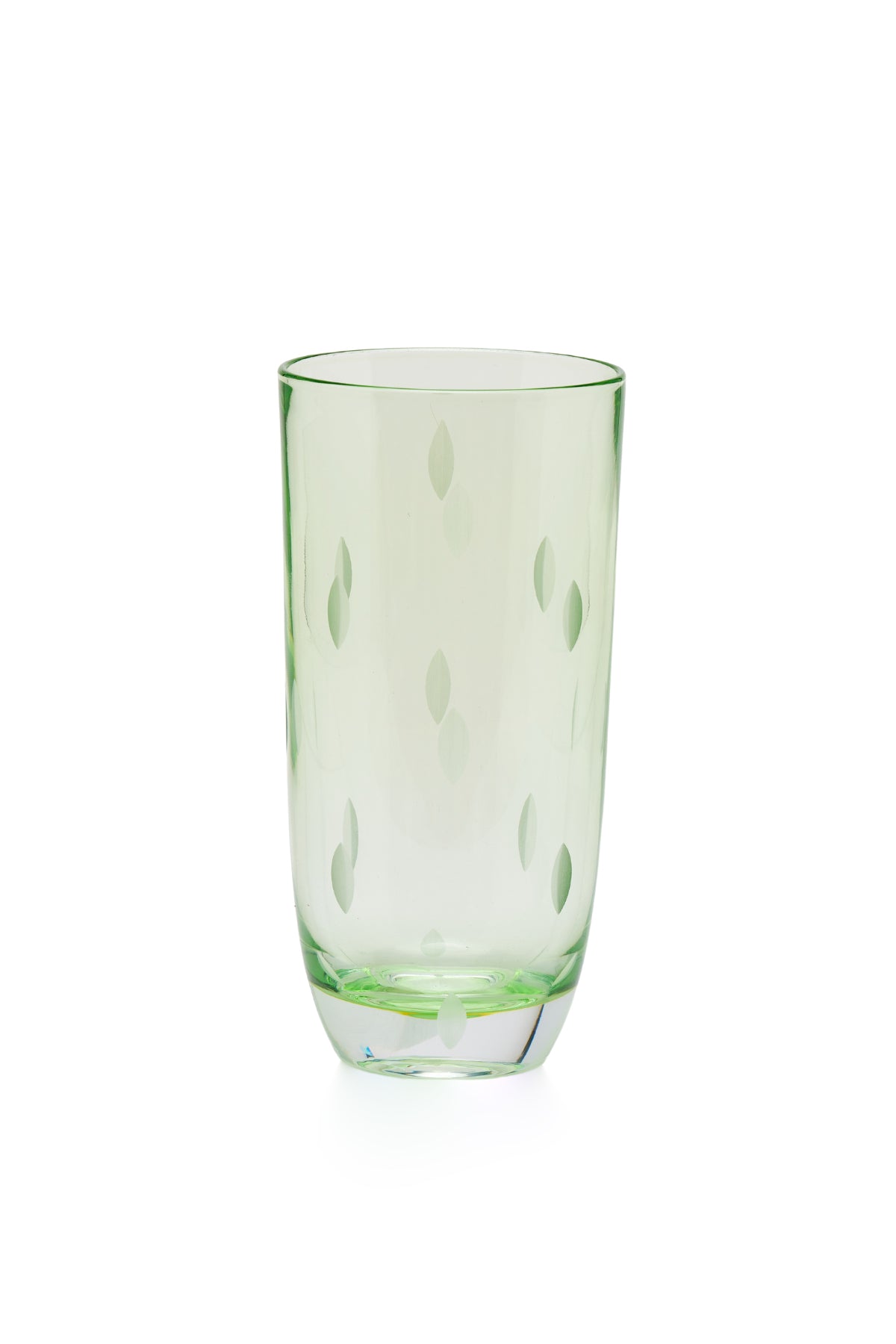 ELSA CRYSTAL Bohemia Aurora Orbit Soft Drink Glass Green